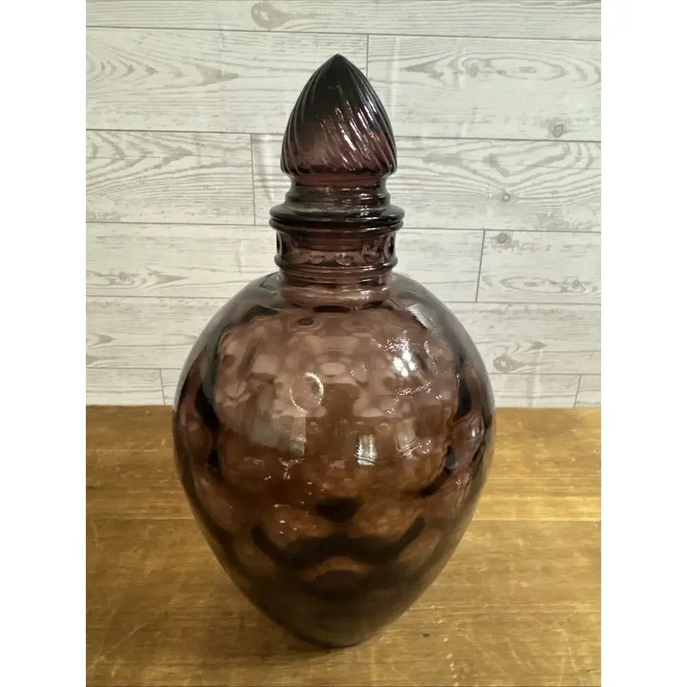 Wheaton amethyst glass decanter bottle Amethyst